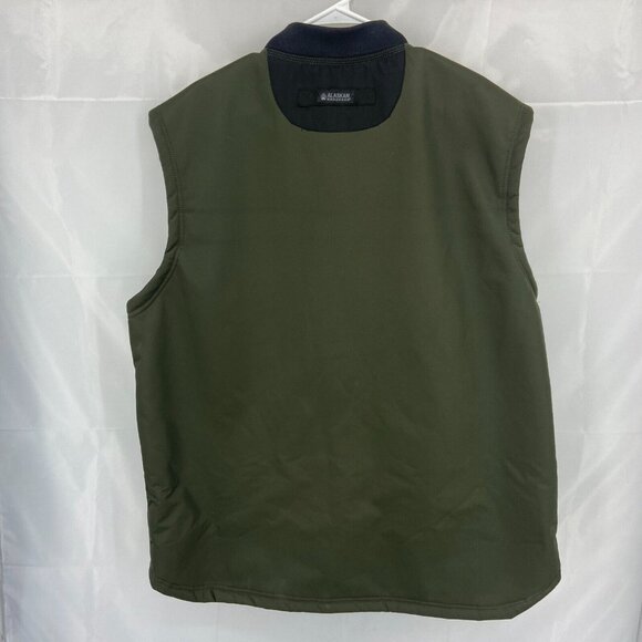 Alaskan Hardgear Men 2XLT Prudhoe Bay Vest Green Full Zip Fleece Lined Utility - Picture 3 of 10